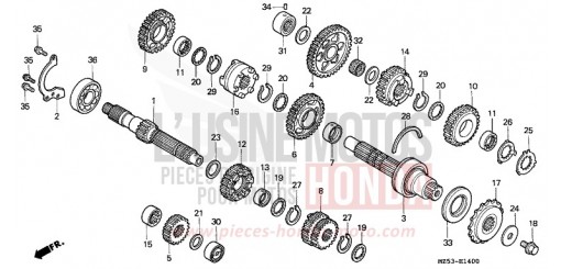 BOITE DE VITESSES VF750CP de 1993
